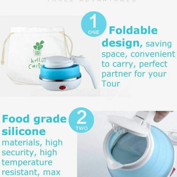 Portable Travel Kettle 600ml - Image 5
