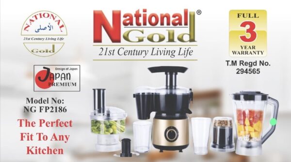 National Gold Food Processor NG FP 2186