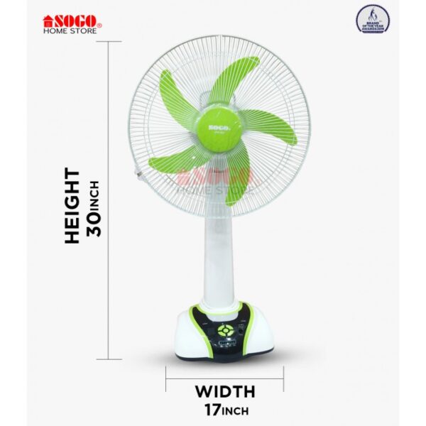 Sogo Rechargeable Table/Desk Fan (JPN-631) - Image 3