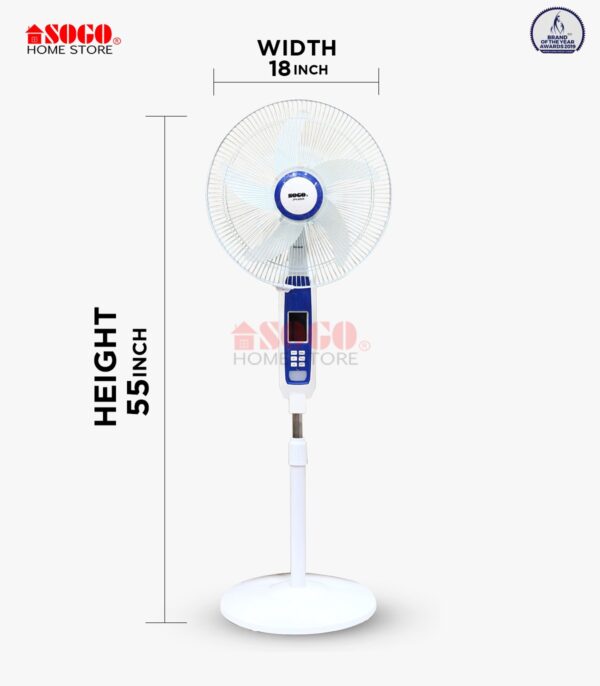 Sogo Rechargeable Floor Fan (JPN-650R) - Image 4