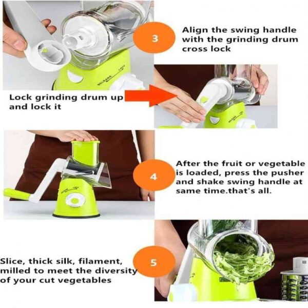 Manual Vegetable Cutter Slicer & Grater - Image 3