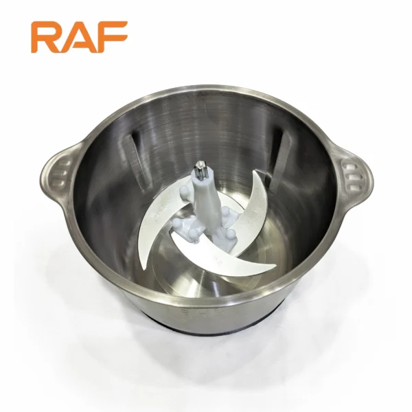 RAF Food Processor & Veg + Meat Chopper R.7032 – 3 Litre Steel Bowl – 1000W - Image 3