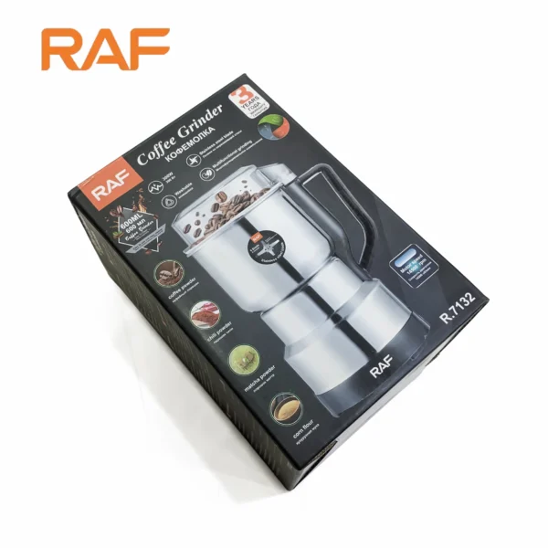 RAF  Stainless Steel Electric Dry Mill R.7132 – Masala, Spice & Coffee Grinder – 300W - Image 3