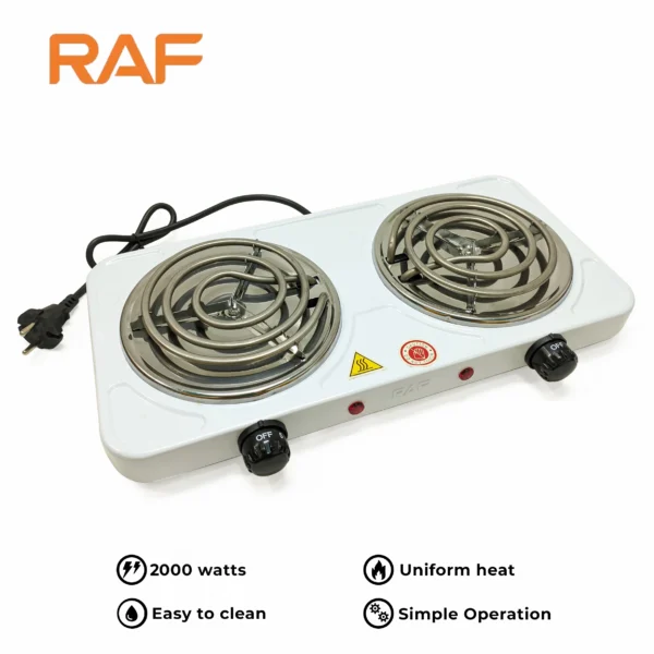 RAF  RAF Electric Stove double R.8020B RAF Electric Stove double R.8020B (BLACK) Guidelines of electric stove Electric Stove ( double ) & Hot Plate Cooker R.8020B – Uniform Heating 2000W