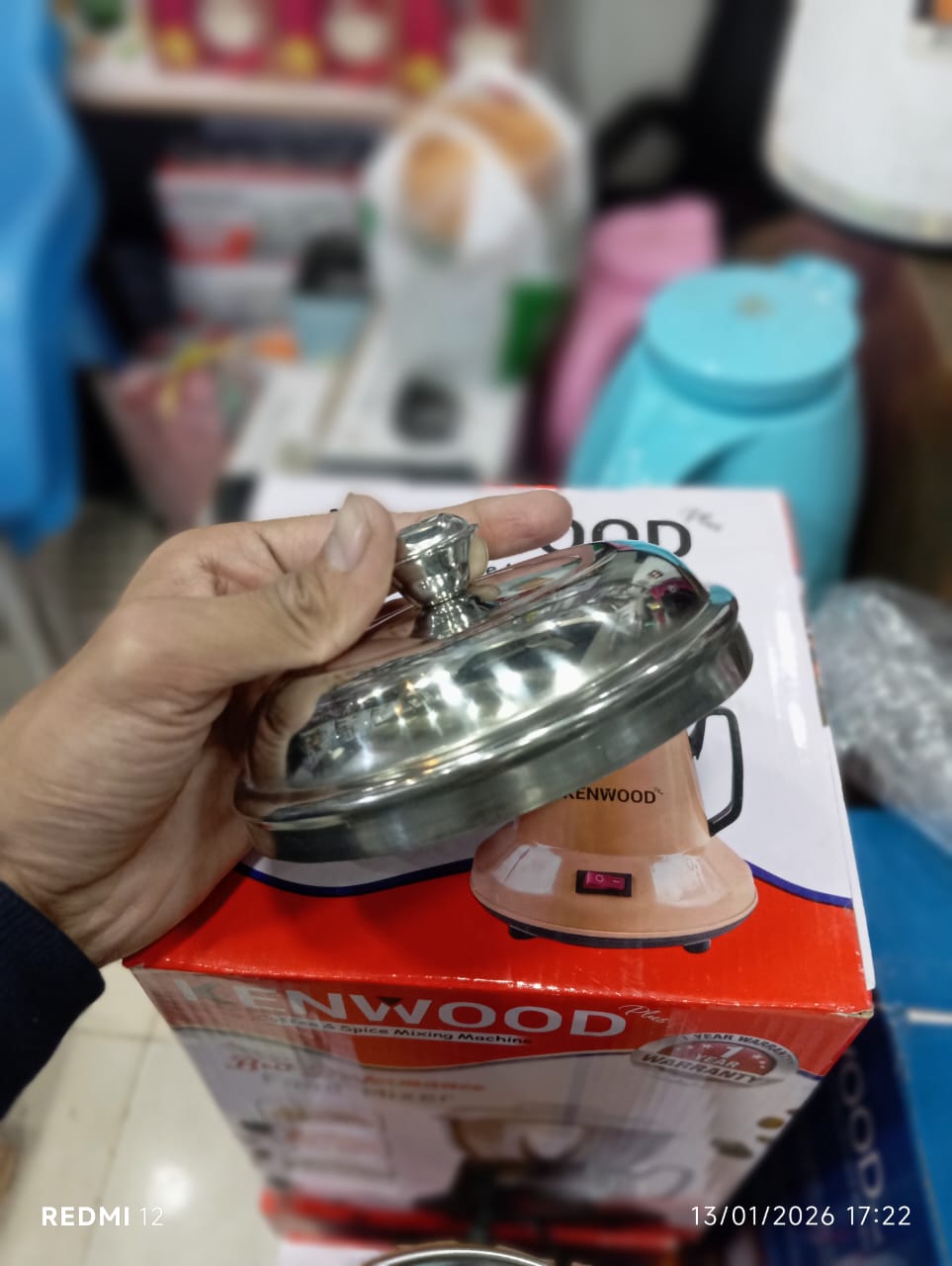 Electric Spice Grinder with Stainless Steel Bowl and Lid - Image 2